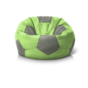 Крісло м''яч LightGreen + темно Grey' у наявності — м’які меблі для вітальні та спальні, доставка.